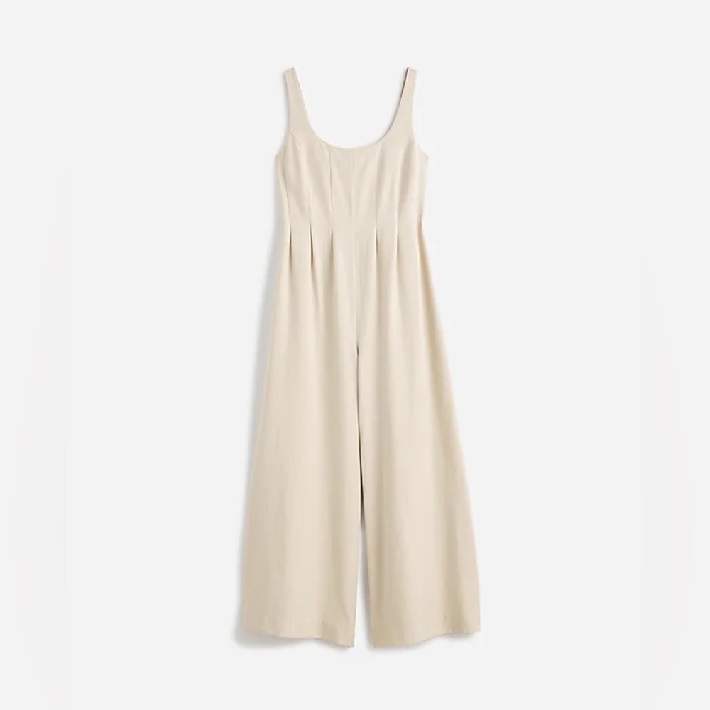 Madewell Wide-Leg Tank Jumpsuit in Drapey Twill NS224 Size 2 - Picture 6 of 11